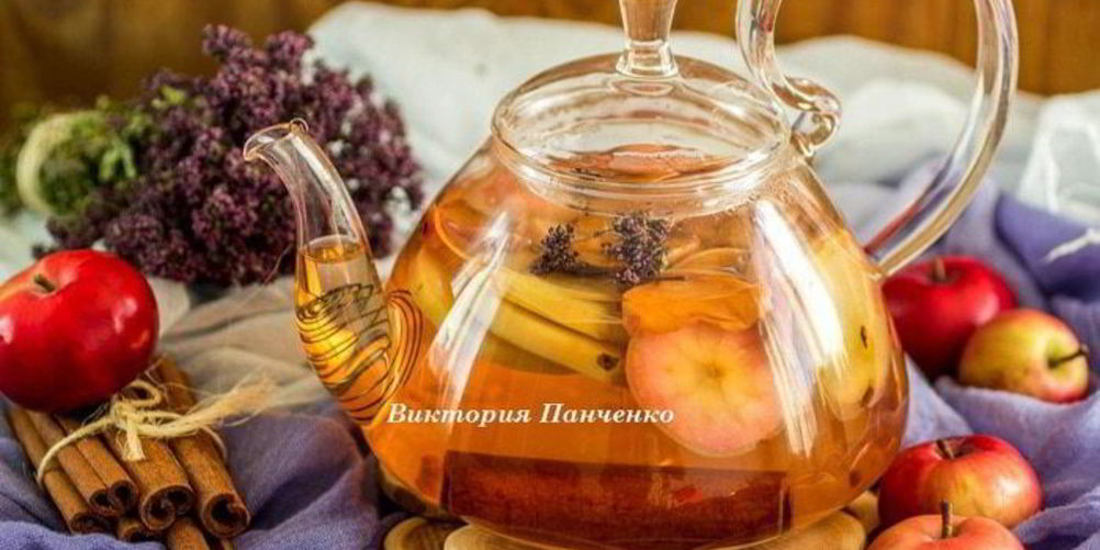 Рецепт яблочного чая с душицей и корицей