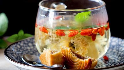 Зеленый чай с ягодами годжи