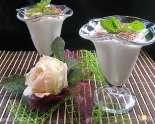 Имбирно-мятный коктейль с мороженым