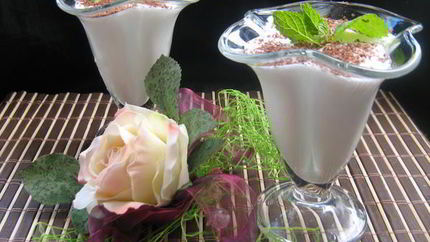 Имбирно-мятный коктейль с мороженым