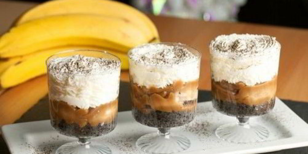 Рецепт бананового трайфла с черным кофе