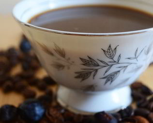 Черничный кофе