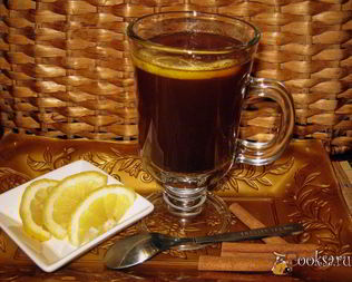 Кофе с медом, корицей и лимоном