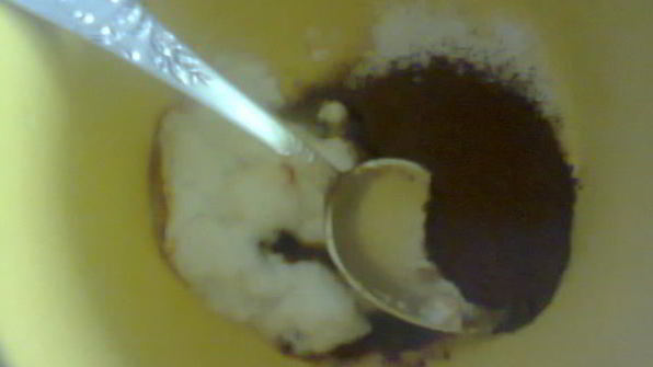 мацони с растворимым кофе