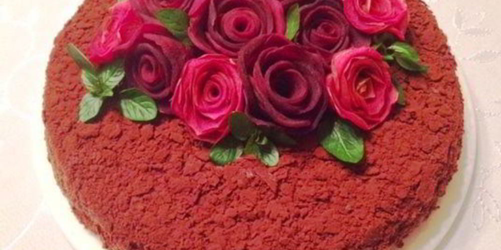 Рецепт наполеона с горьким шоколадом, кофе и миндальной пастой