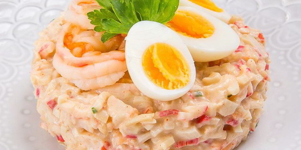 Рецепт коктейля из креветок и крабовых палочек