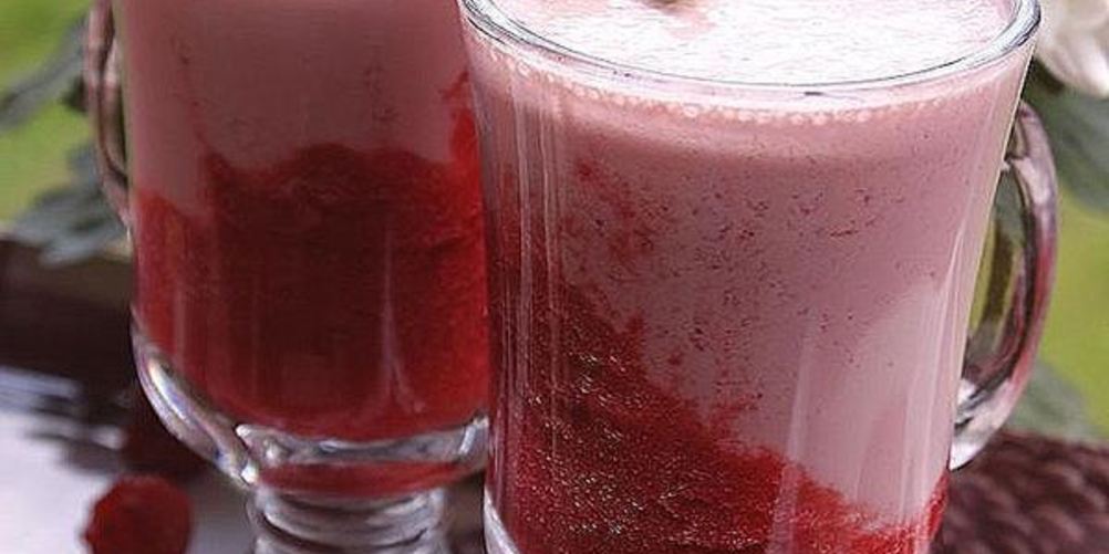 Рецепт коктейля из ряженки с малиной