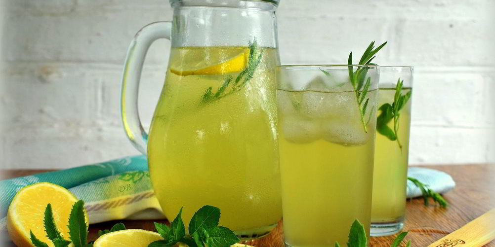 Рецепт лимонада из тархуна, лимона и мяты
