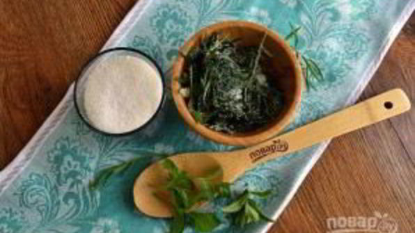 лимонад из тархуна, лимона и мяты