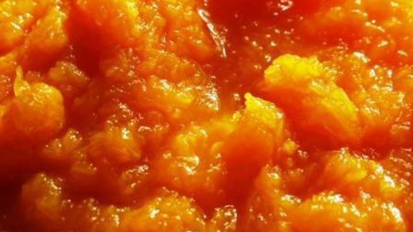 панна котта с тыквенно-злаковым коктейлем