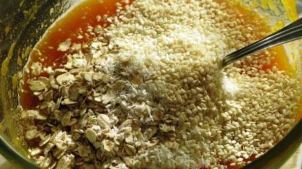 панна котта с тыквенно-злаковым коктейлем