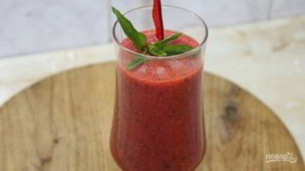 смузи из клубники
