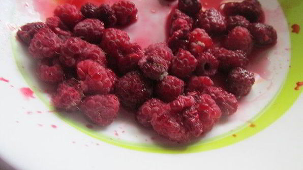 смузи с малиной и творогом