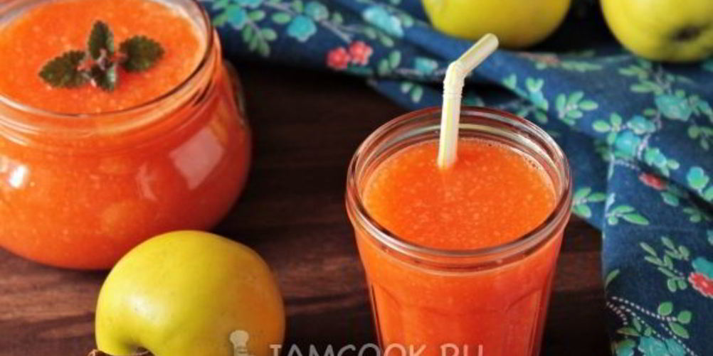 Рецепт смузей с яблоком, морковью и имбирем