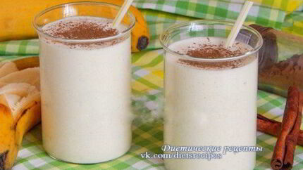 Творожно-банановый смузи
