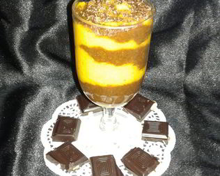 Яркий тыквенно-шоколадный смузи