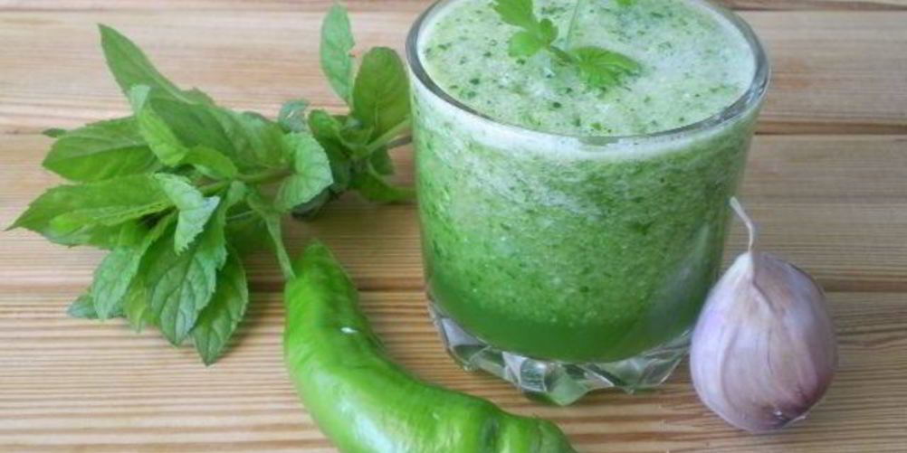Рецепт зеленого коктейля для сыроедов
