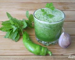 Зеленый коктейль для сыроедов