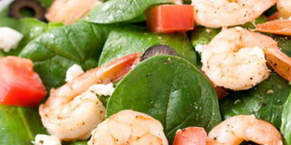 Рецепт греческого салата с креветками