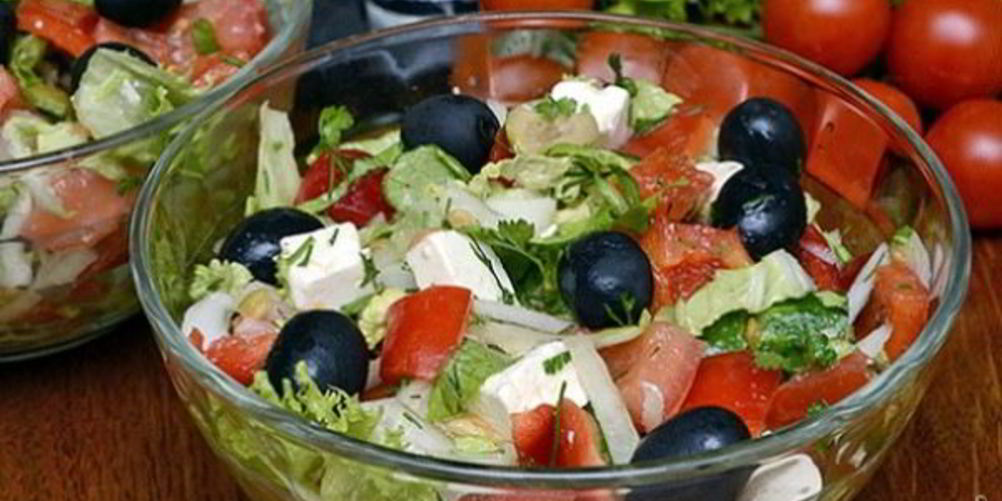 Рецепт греческого салата с пекинской капустой