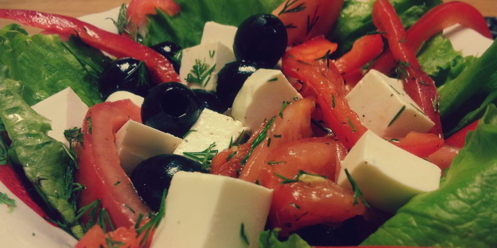 Рецепт греческого салата с сырома фетаксы