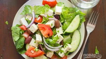 Салат Греческий с тофу