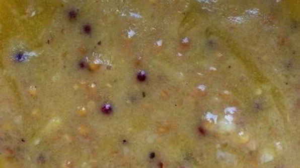 картофельный салат с грецким орехом и базиликом