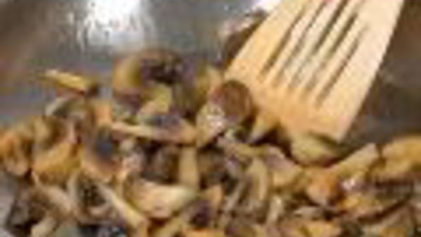 картофельный салат с грибами