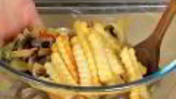 картофельный салат с грибами