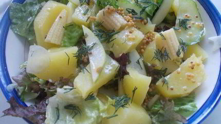 Картофельный салат с кукурузой