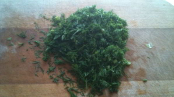 картофельный салат с редисом