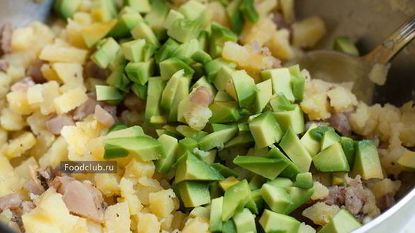 картофельный салат с селедкой