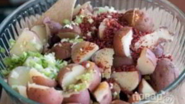 картофельный салат с сыром