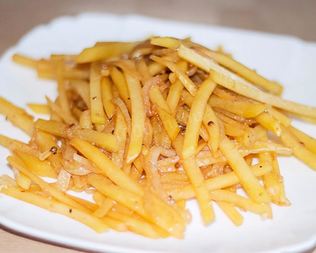 Корейский картофельный салат Камди ча