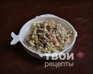 Салаты с говядиной