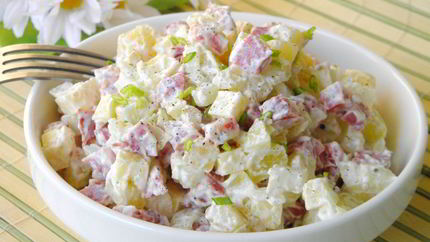 Салат с картошкой и сыром