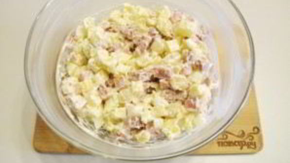 салат с картошкой и сыром