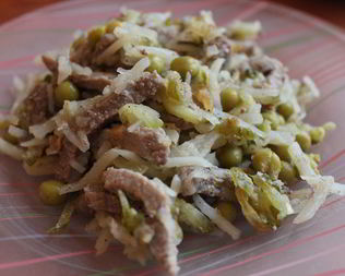 Мясной салат