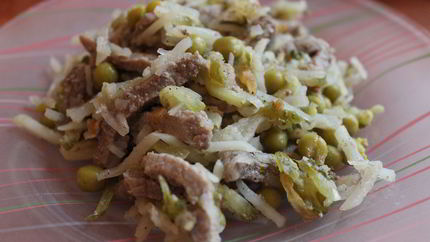 Мясной салат