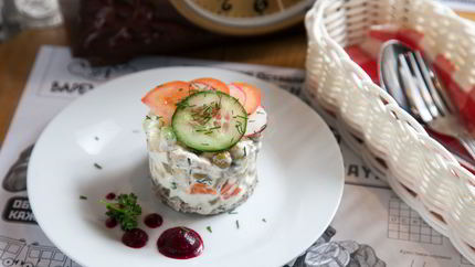 Оливье с курицей