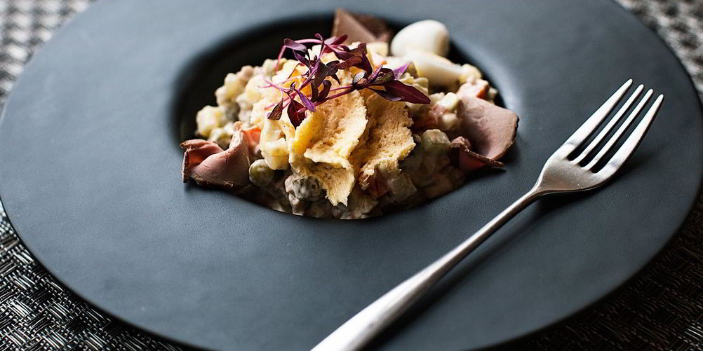 Рецепт оливье с уткого