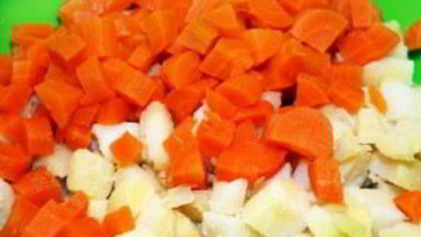 салат оливье со свининой