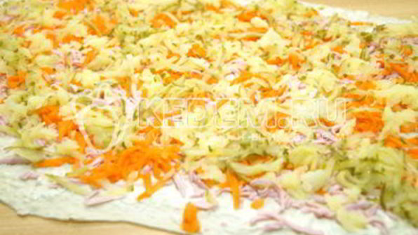 закуска оливье-рулет