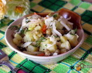 Салаты с горошком