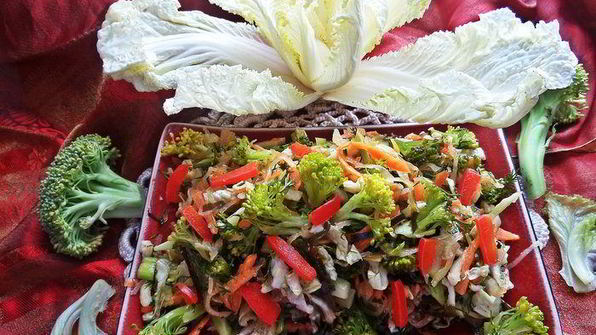 постный салат 4 капусты