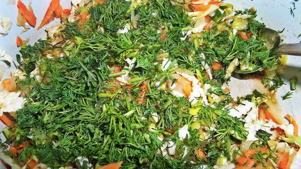 постный салат 4 капусты