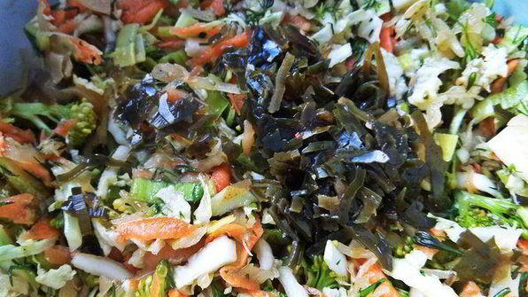 постный салат 4 капусты