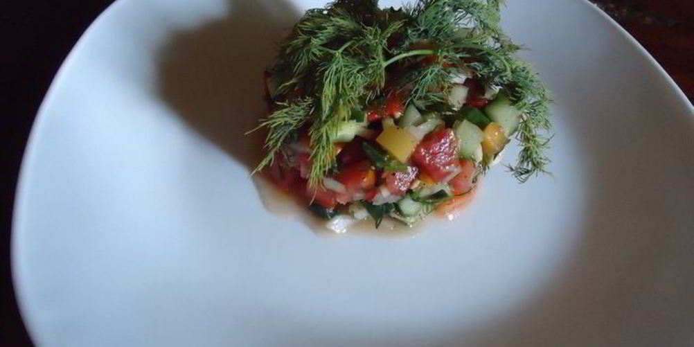 Рецепт простого овощной салат