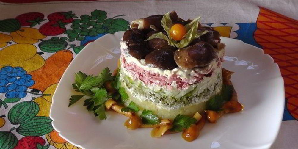 Рецепт салата грибного