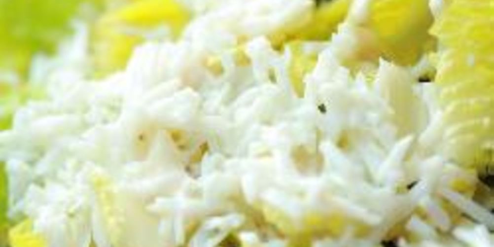 Рецепт салата из латука с яйцом